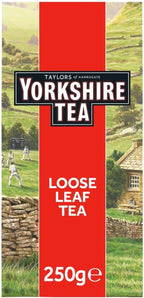 Yorkshire Tea, Red, Black Tea, Loose Leaf, 8.8 Ounces, Refreshing, Satisfying, and Strong, Classic British Breakfast Blend, Caffeinated, Enjoy Hot or Iced