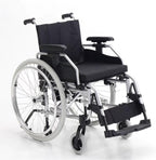 Sports and Leisure Wheelchairs for Adults,Aluminum Alloy Wheelchair, Lightweight Folding Transport Wheelchairs with Adjustable Footrest and Anti-tippers,220 lb Capacity