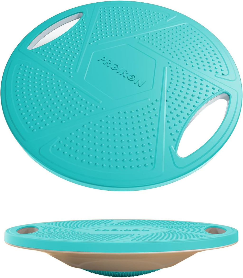 PROIRON Wobble Balance Board,16.34”Stability Board,Non-Slip Exercise Balance Stability Trainer Portable Balance Board with Handle for Standing Desk, Core Training,Physical Therapy Adults Kids