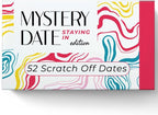 da Vinci's Room Mystery Date 52 at-Home Date Night Ideas Scratch Off Card and 52 Conversation Starters (Staying in Edition) - Unique Couples Gift, Couples Games
