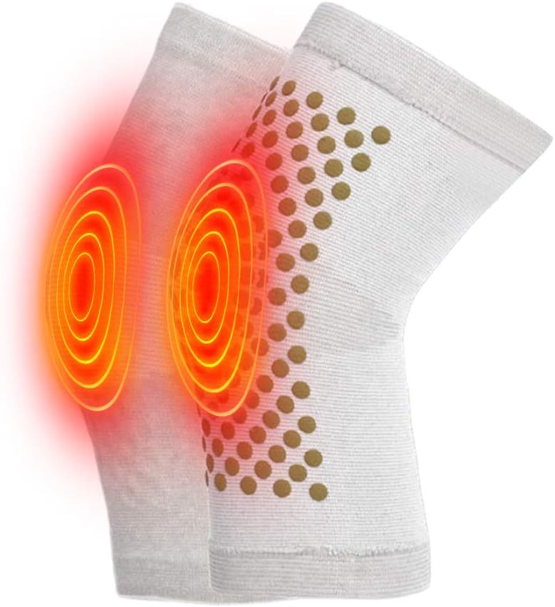 Self-Heating Knee Braces, Wormwood Self-Heating Knee Braces Warm Knee Pads Sleeves Knee Brace Support for Knee Injury & Muscle Pain Relief Men and Women
