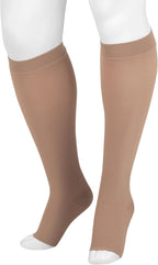 Juzo Dynamic Varin 3512 Knee-High, 30-40 mmHg Open Toe Compression Stocking - Men & Women, Short, 2 (II), Beige