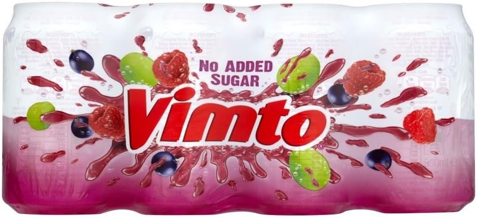 Vimto Sparkling Fruit Juice No Added Sugar (8x330ml) - Pack of 2