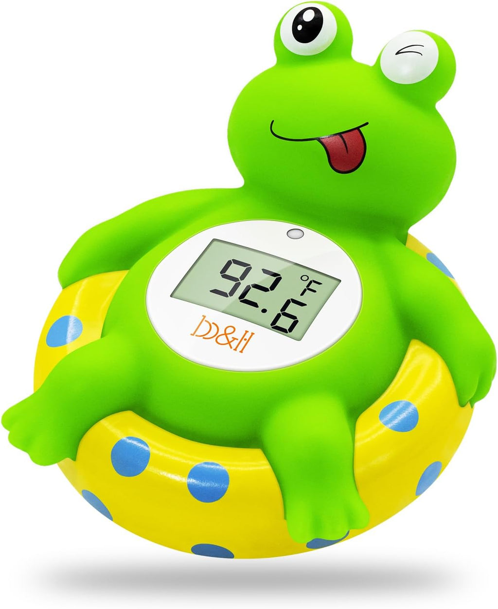 b&h Baby Bath Thermometer Frog - Easy to Read Display | BPA-Free| Fahrenheit or Celsius | Digital Water Temperature Thermometer for Newborns & Infants, Safe Floating Bath Toy