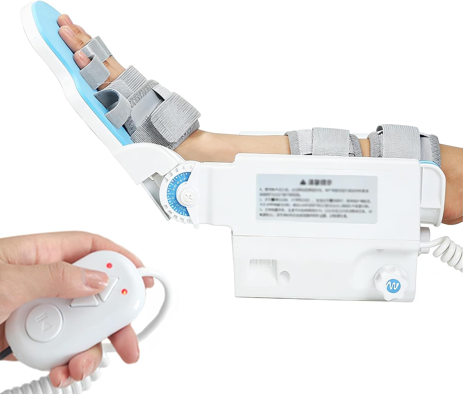 Electric Wrist Joint Rehabilitation Device, Stroke Hemiplegia Joint Exerciser, Palmar Flexion 90°/Dorsiflexion-90° Exercise, Palm Training Device for Wrist Stiffness, Contracture