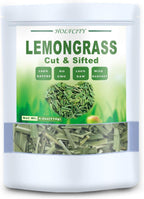 Dried Premium Lemongrass Leaves, Lemon Grass Loose Leaves Tea, Citronella for Thai Food and Herbal Tea, Cut & Sifted, Bulk Spices (4.0 oz)