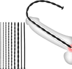 9-Piece Penis Plug Urethra Sound Male Sex Toys Catheter & Probe -Male Silicone Dilators Catheters & Sounds Set Penis Plug Urethral Training Waterproof Soft Silicone Construction