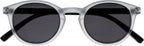 OPULIZE ZEN Reading Sunglasses for Women Men,Tinted Lens with UV400 Protection,Scratch Resistant Round frame with Spring Hinges, Matt Clear Crystal Front With Matt Black Arms +3.5 (Pack of 1)