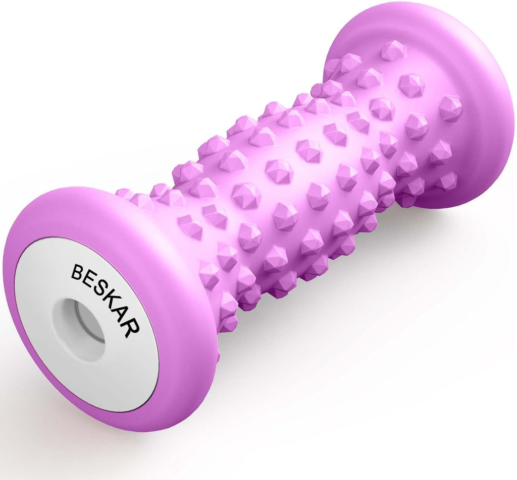 BESKAR Foot Massager Roller for Plantar Fasciitis Relief, Portable Feet Roller to Deep Tissue Muscle Massage, Foot Arch and Heel Pain, Reflexology Tool