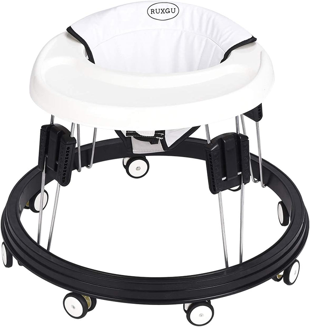 The Foldable Baby Walker, Suitable for 66-80cm Height Wheeled Baby boy and Girl Walker, Mute Anti-Rollover Baby Walker, Avoid Bicycle Rollover, Foldable Baby Chair