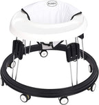 The Foldable Baby Walker, Suitable for 66-80cm Height Wheeled Baby boy and Girl Walker, Mute Anti-Rollover Baby Walker, Avoid Bicycle Rollover, Foldable Baby Chair