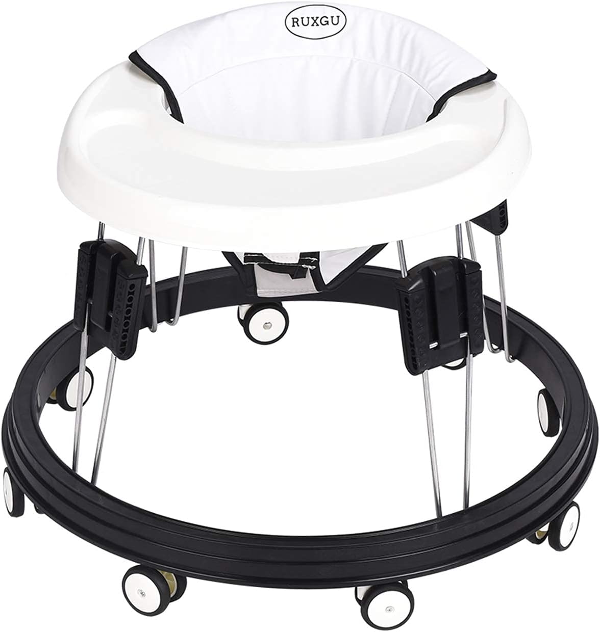 The Foldable Baby Walker, Suitable for 66-80cm Height Wheeled Baby boy and Girl Walker, Mute Anti-Rollover Baby Walker, Avoid Bicycle Rollover, Foldable Baby Chair