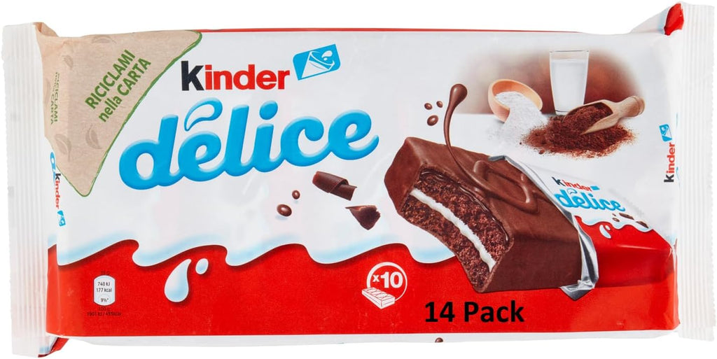 Ferrero Kinder Delice 14 packs of 10 snacks