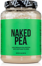 NAKED Pea - 2LB 100% Pea Protein Powder from North American Farms - Unflavored Vegan Pea Protein Isolate - NSF Certified, Plant Protein Powder, Easy to Digest - 30 Servings