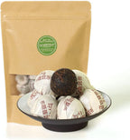 Puerh Tea Cake 80Pcs / 15.87oz 2009 Year Ripe Shu Supreme Langhe Bulang Mountain - Chinese Yunnan Puer Pu'er Pu-erh Tea - Mini Tuocha