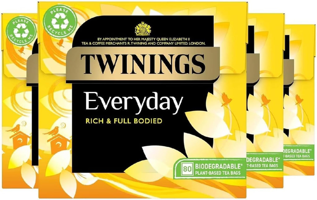 Twinings Everyday 80 Tea Bags (Pack of 4)