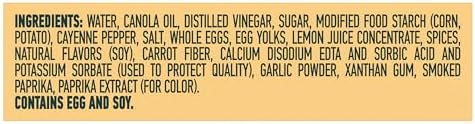 Hellmann's Spicy Mayonnaise Dressing Squeeze Bottle For a Rich, Creamy Condiment Made with Real Chili Peppers 11.5 oz