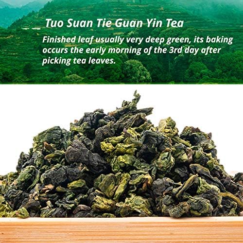 Oriarm Tuo Suan Tie Guan Yin Loose Leaf Tea – Anxi Fujian Origin Iron Goddess Oolong Tea - 225g (8-ounce)