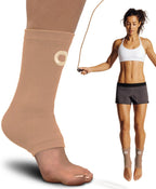 Ankle Compression Sleeve for Women & Men (Pair) – Ankle Brace for Sprain, Swelling, Achilles Tendon – Ankle Support Open Toe Plantar Fasciitis Socks for Foot Arch Support & Pain Relief