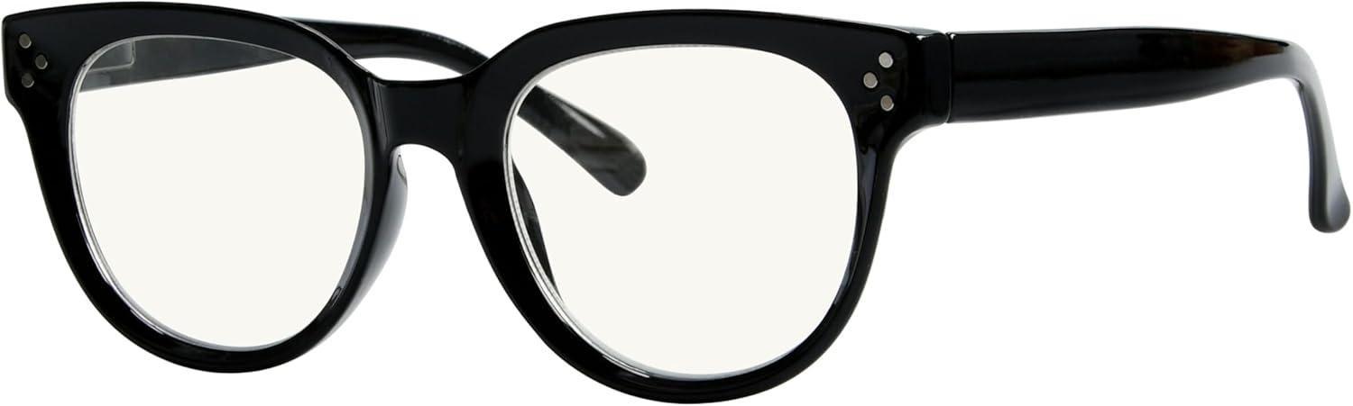 Eyekepper Blue Light Filter Multifocus Progressive Computer Readers Women - Oversize Noline Trifocal Reading Glasses