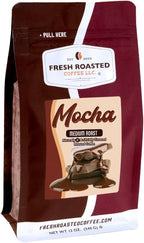 Fresh Roasted Coffee, Mocha Flavored Coffee, 12 oz, Medium Roast, Kosher, Ground