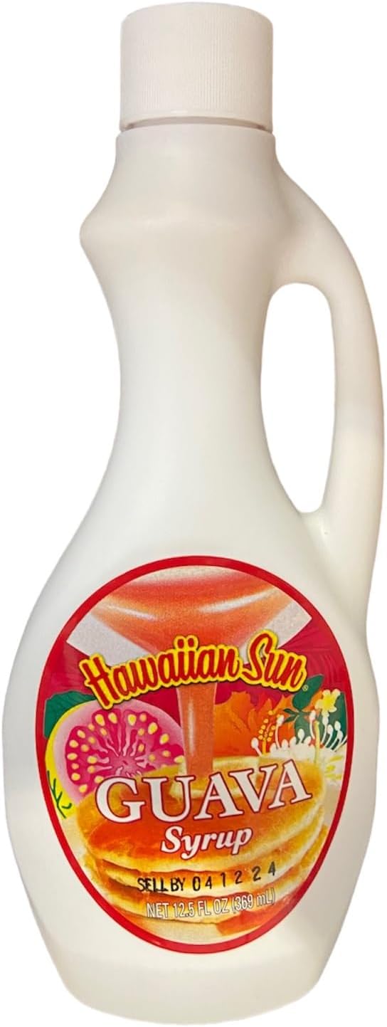 Hawaiian Sun Guava Syrup. Exotic Flavor Syrup. Hawaiian Tropical Sensation – 12.5 Oz (pack of 1)