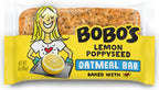 Bobo's Lemon Poppyseed Oat Bars, Simple Ingredients, Whole Grain Oats, Plant Based, Gluten Free Breakfast Bars, Non-GMO, Healthy Snacks for Adults & Kids (12 Bars)