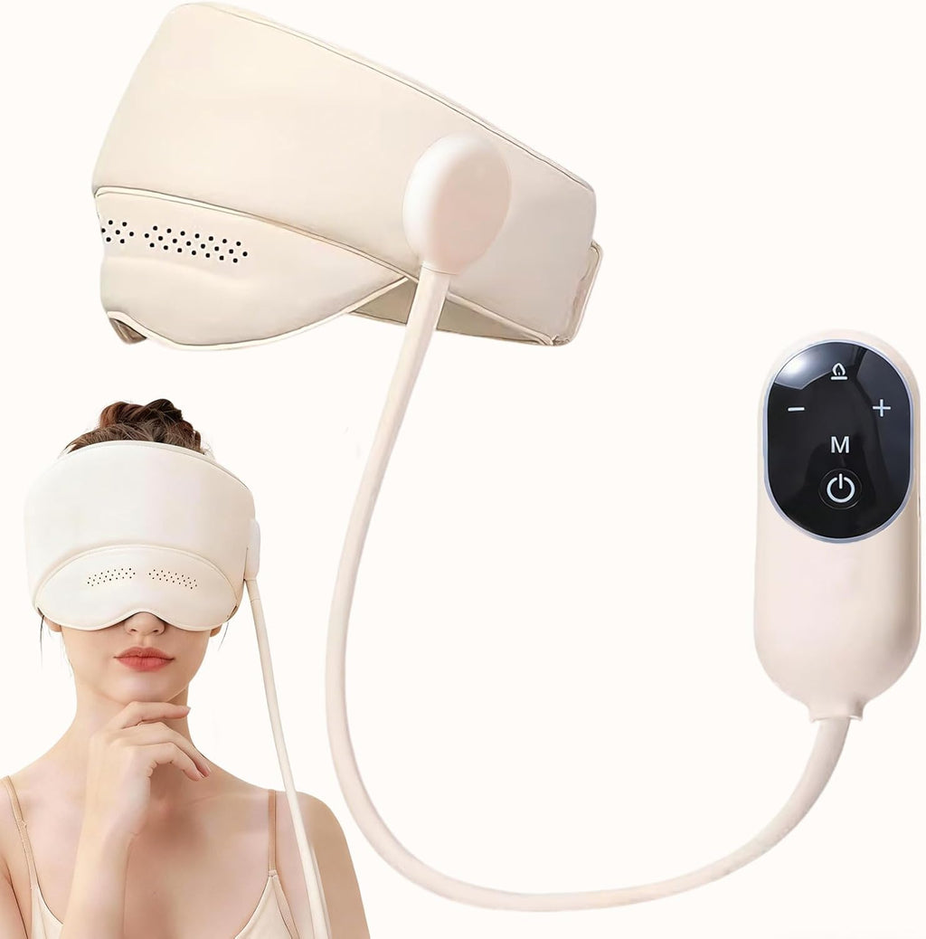 CXGRISE Head & Eye Massager with Heat, Head Massager for Forehead and Temple, Heated Mask Massager Scalp Stress Relax, Birthday Gifts for Women Men