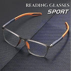 Reading Glasses,Men's Sports Ultra-Light Anti-Blue Light Presbyopic Glasses