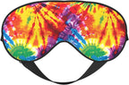 Colorful Rainbow Tie Dye Eye Mask for Women Men Elastic Sleeping Cover Adjustable Blackout Sleep Mask for Travel Nap