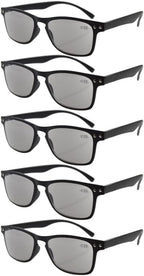 Eyekepper Ultrathin Flex Frame 5-pack 80's Reading Glasses Sunshine Readers +2.75