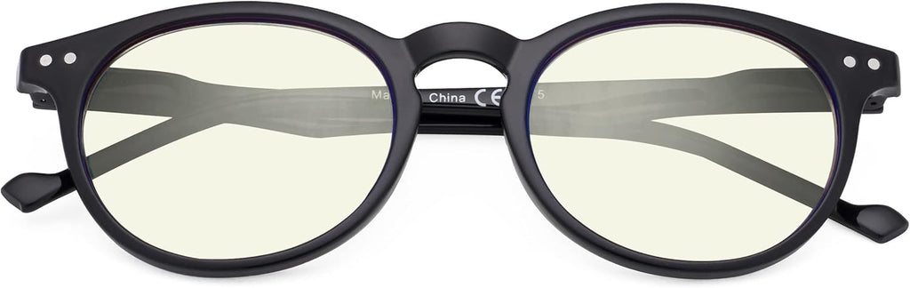 CessBlu Ladies Computer Glasses Round Oval Blue Light Filter Reading Eyeglasses Women