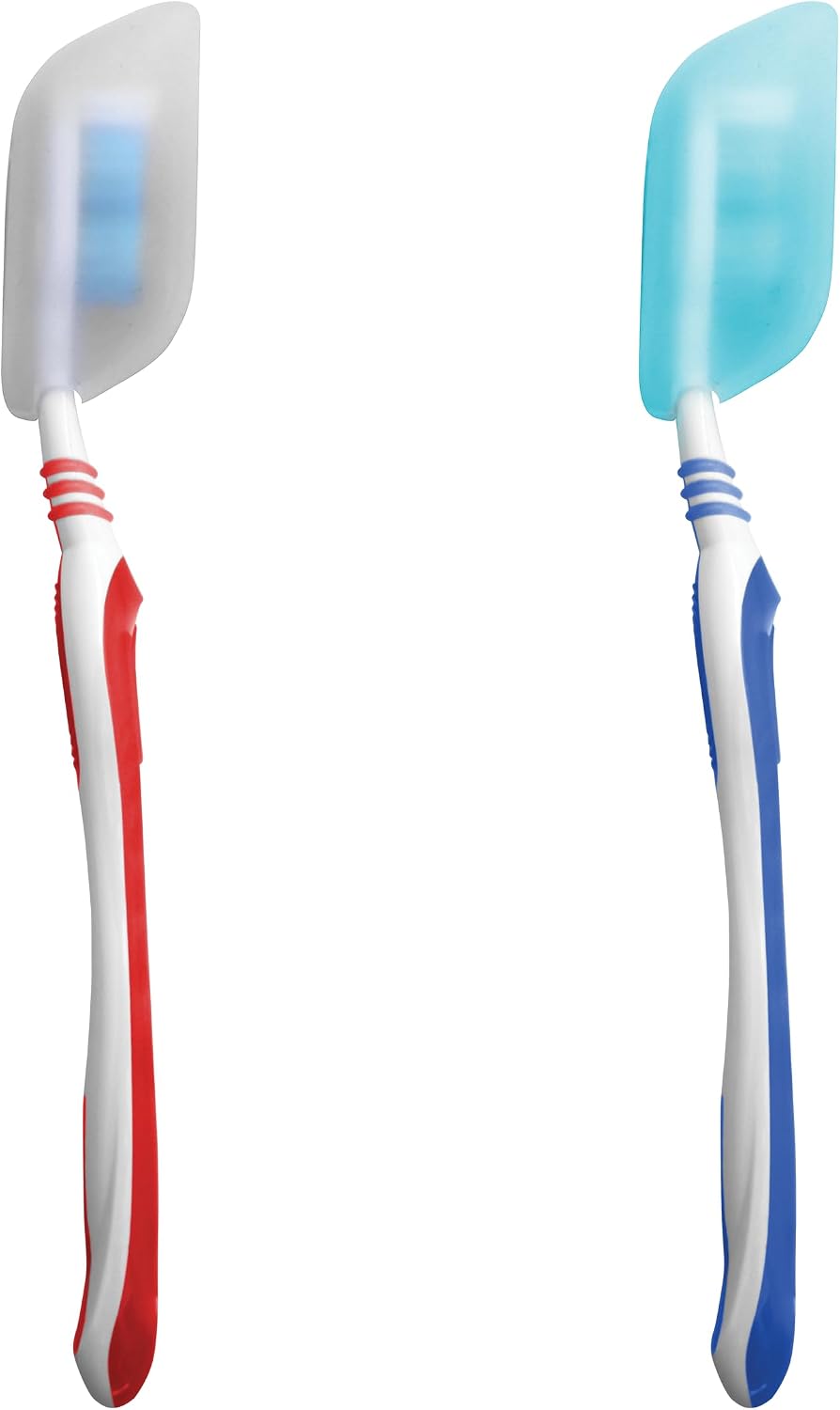 Coghlan's Silicone Toothbrush Covers 2-Pack - BPA-Free, Reusable, Durable Travel Caps, Compact Universal Fit for Camping, Home & Travel Hygiene