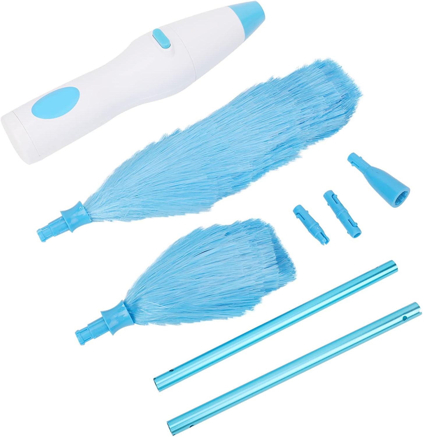Electric Dusting Tool, 180° Bendable Window Blinds Furniture Cleaning Tool Automatic Electrostatic Adsorption Brush Dust Cleaner for Home Office Teavel Wall Bookshelf