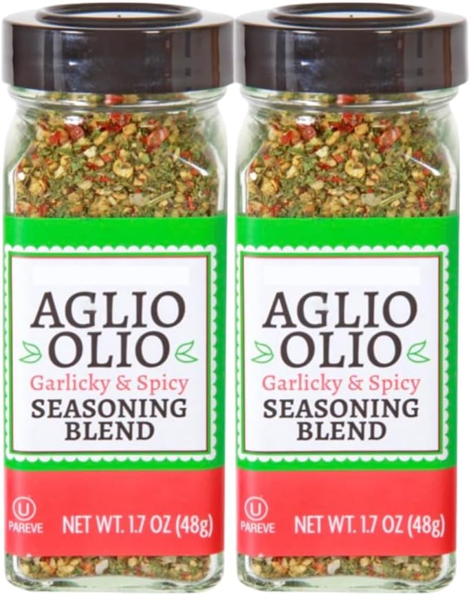 Trader Js seasoning blend (Two 1.7 oz bottles, Aglio Olio)