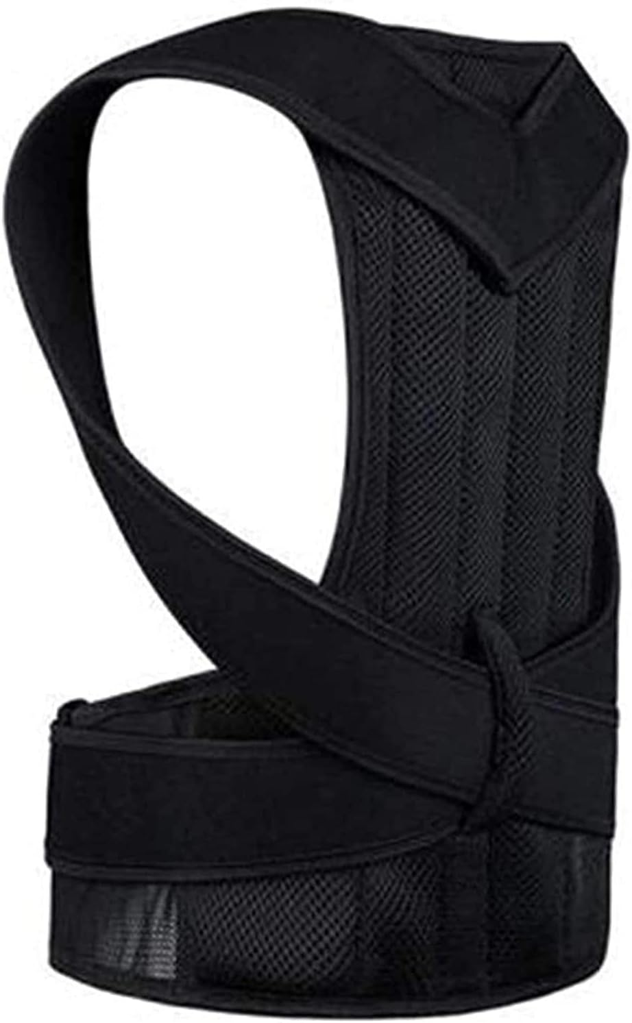 Corrector Men and Women Full Back Support,Straightener Scoliosis Brace Spine Corset Shoulder Therapy Body Shaping Belt,Black-Medium,Black-Medium