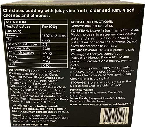 Matthew Walker Luxury Christmas Pudding 400g