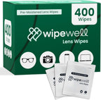 Pre Moistened Lens Wipes for Eyeglasses – Eyeglass Cleaning Wipes, Eye Glass Cleaner Wipe, Eye Glass Wipes Lens Cleaning, Lens Cleaner Wipes, Individual Packets (400 Count)