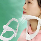 Adjustable Neck Brace - Cervical Collar with Neck Stretcher | Neck Orthotics for Forward Head Posture Correction and Cervical Spine Support and Alleviating Pressure (White)