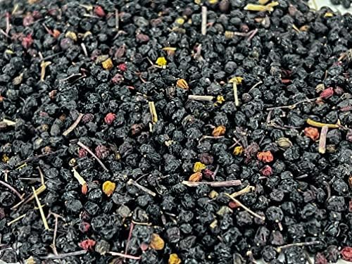 U.S. Wellness Naturals Elderberries – 1lb (Real Wild Harvest) | 100% USDA Certified Organic | Bulk Black Dried Elderberry | for Making Elder Syrup, Gummies, Tea - Raw Vegan Sambucus Nigra