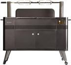 Everdure by Heston Blumenthal HUB 54-In. Charcoal Grill With Patented Built-in Rotisserie System & Quick Electric Ignition, Outdoor BBQ, Electric Starter, Adjustable Height, Easy Clean-Up, Matte Black