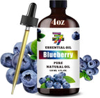 Blueberry Essential Oil - GV77ZF Blueberry Oils for Diffusers, Humidifiers, DIY Candles, Soap, Cleaning, Home, Office, Yoga, Massage, Gifts - 4 fl oz (120 ml)