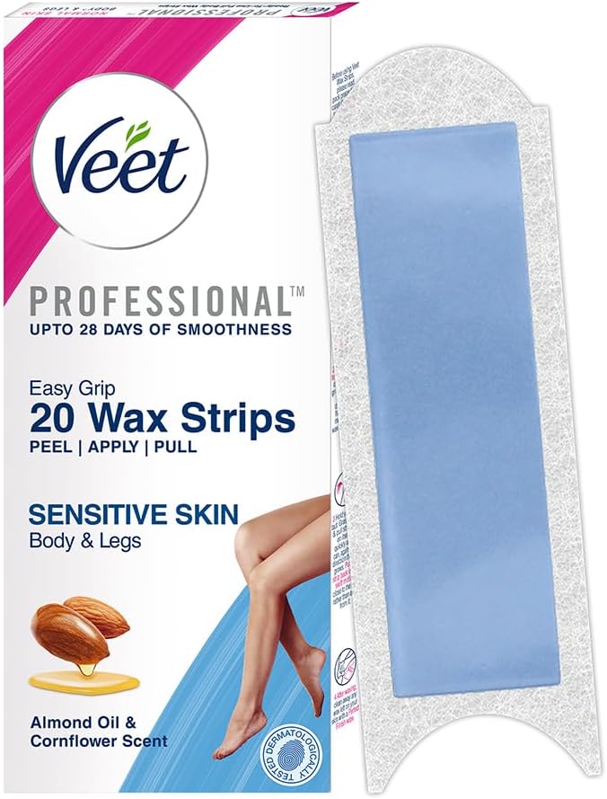 Veet Full Body Waxing Kit - Sensitive Skin (20 strips)