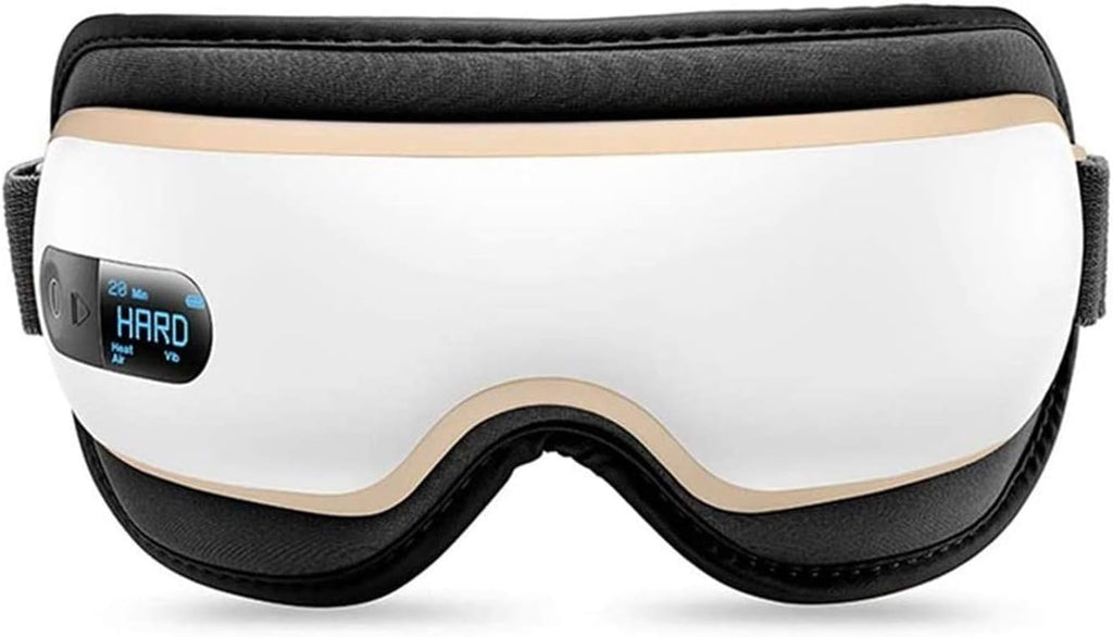 Eye Massager, Portable Electric Eye Massager with Heat Air Pressure Vibration, Rechargeable Eye Therapy Mask, Relieve Eye Strain Dark Circles Eye Bags Dry Eye Improve Sleep