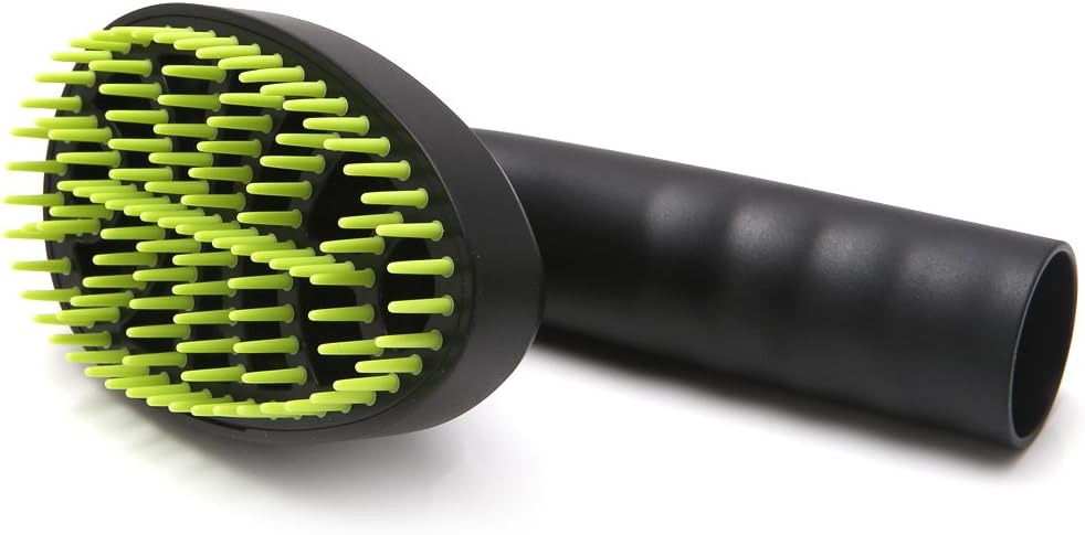 Pet Grooming Brush Vacuum Cleaner Attachment Tool for Detangling and Combing Hair Washable Hose 360 Degree Rotatable Brush Head Fits Most Vacuum Cleaners