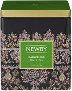 Newby Teas Darjeeling Classic Caddy – Premium Loose Leaf Black Tea 100g – Single Origin Tea with Muscatel Notes – Luxury Gift Tin from India