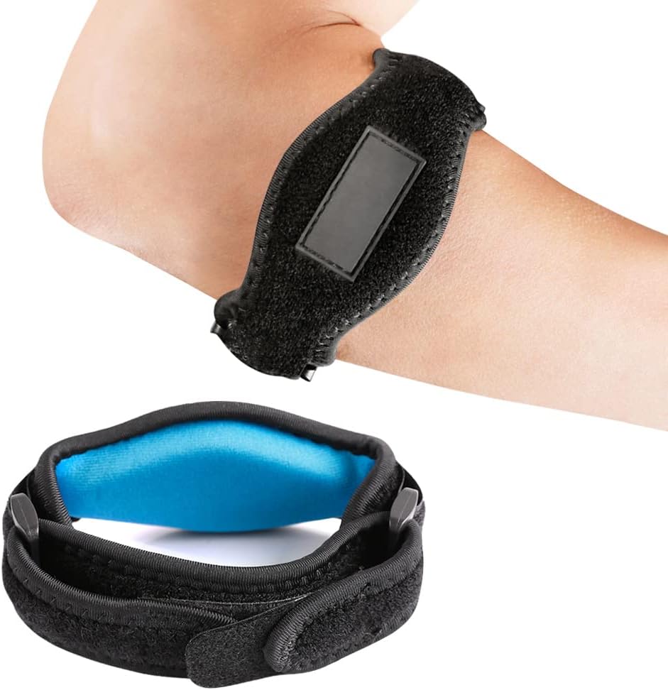 Elbow Brace, Tennis Elbow Brace with Compression Pad for Both Men and Women [2 Pack]