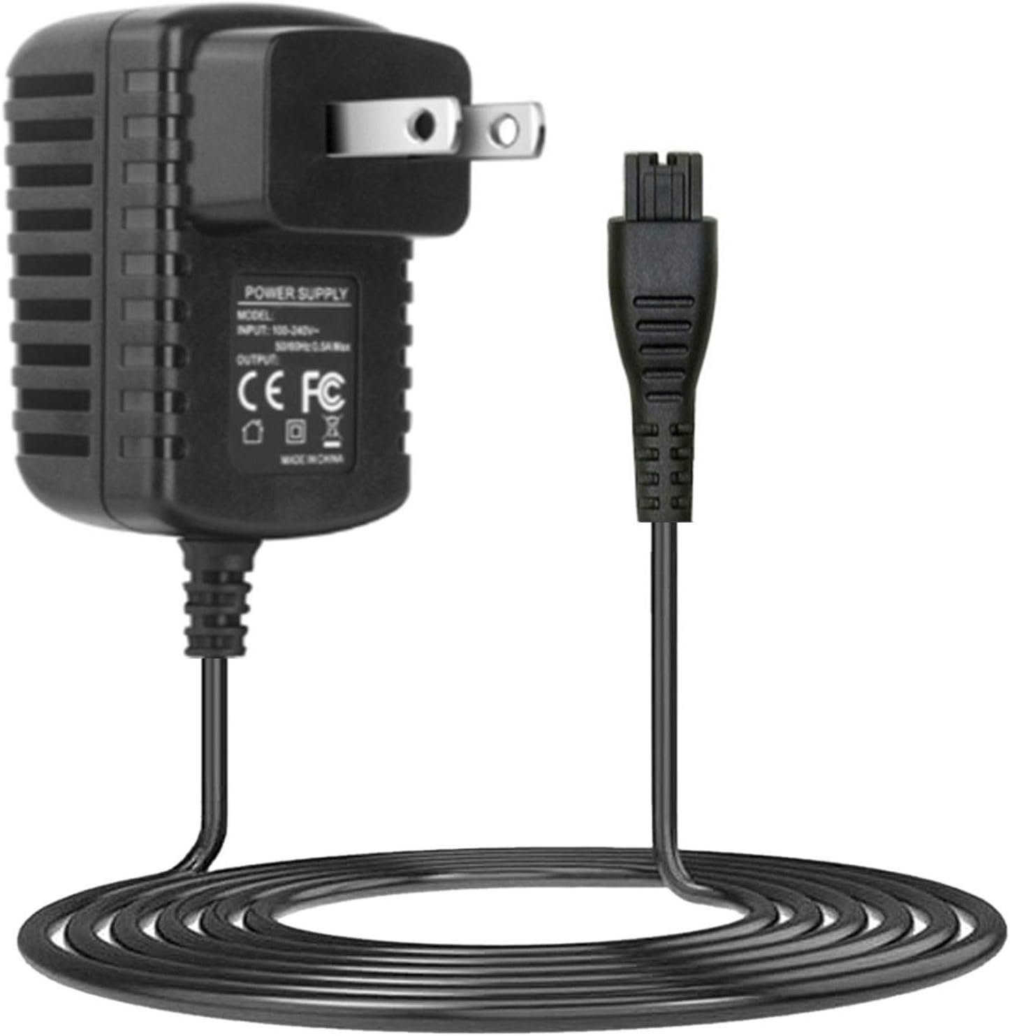 Power Charger for Panasonic Shaver Arc3 4 5 Power Cord for Panasonic 3 4 5 Shaver Electric Blade Charger for ES-LV65-S ES-LA93-K ES-RT51-S ES-LA63-S ES-LV95-S Electric Razor AC/DC Adapter Supply
