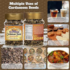 Rani Cardamom (Elachi) Decorticated Seeds Indian Spice 3.25oz (92g) PET Jar~ All Natural | Vegan | Gluten Friendly | NON-GMO | Kosher | Indian Origin