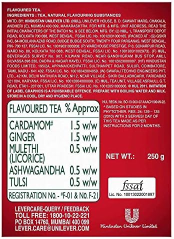 Brooke Bond Red Label Natural Care (5 Ayurvedic Ingredients) 250gms